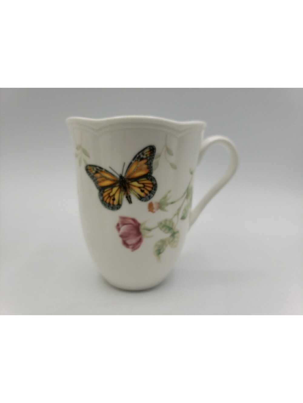 Lenox Butterfly Meadow Coffee Mug Monarch Fine China Cup Tea